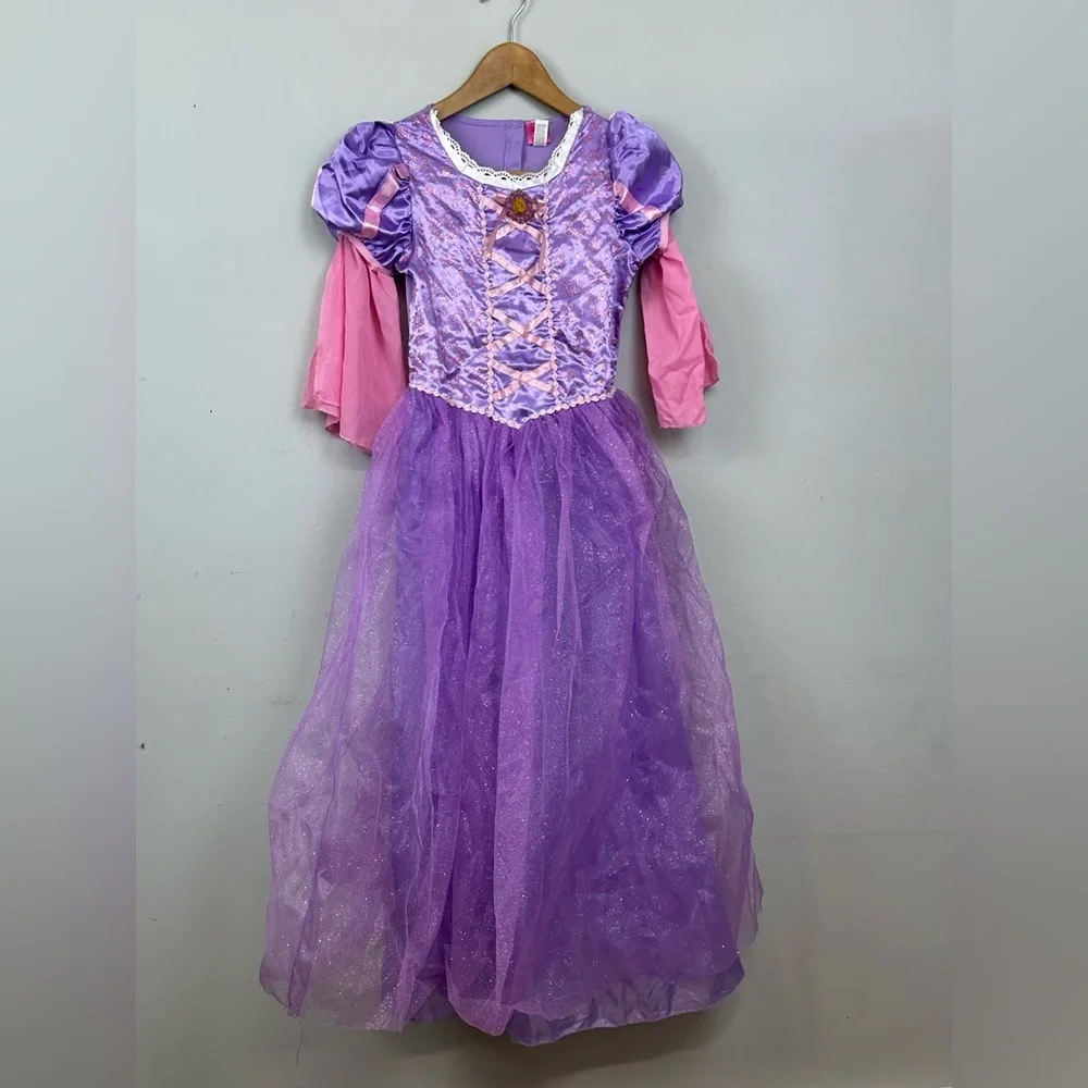 Disney Rapunzel Purple and Pink Sparkle Princess Dress Costume - Picture 2 of 12